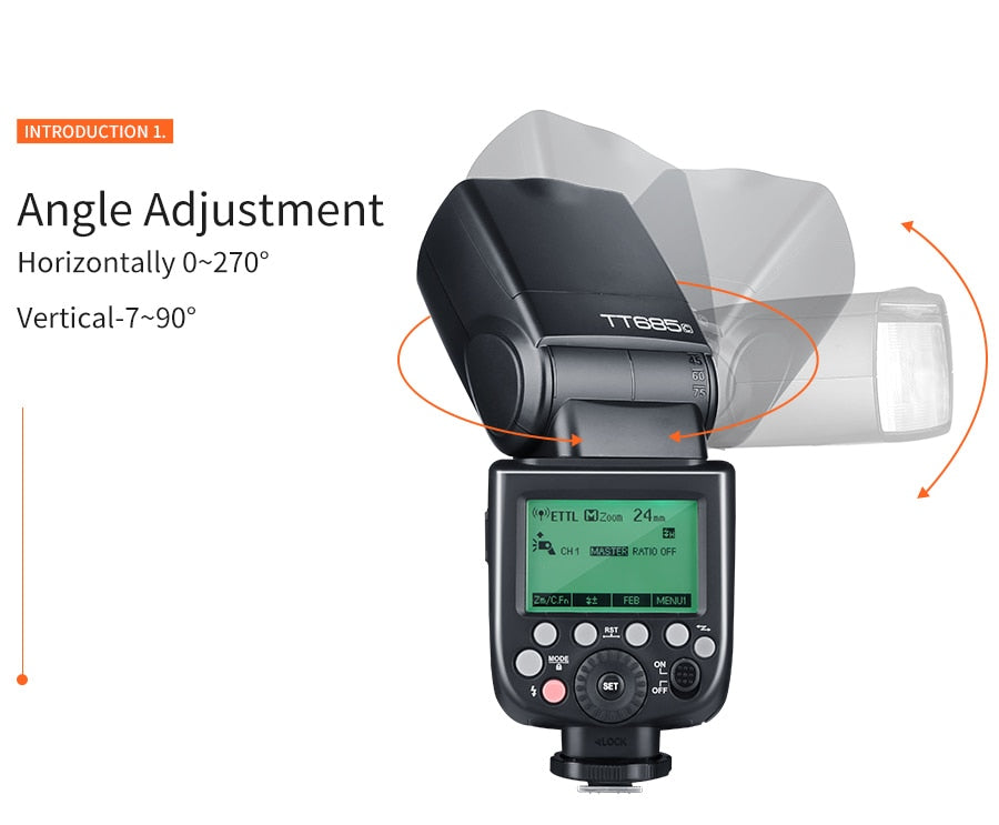 Godox TT685 TT685C TT685N TT685S TT685F TT685O TTL HSS Camera Flash Speedlite for Canon Nikon Sony Fuji Olympus Camera